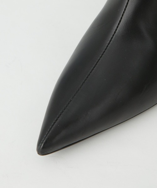 FABIO RUSCONI(ファビオルスコーニ)の「FABIO RUSCONI/ポインテッド ヒールショートブーツ(ブーツ・レディース・ブラック・36/37/38)」の3枚目の写真