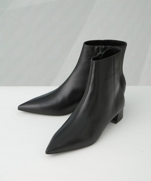FABIO RUSCONI(ファビオルスコーニ)の「FABIO RUSCONI/ポインテッド ヒールショートブーツ(ブーツ・レディース・ブラック・36/37/38)」の10枚目の写真