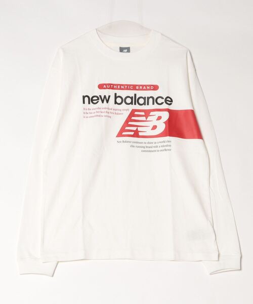 美品✨NEW BALANCE ロゴプリントジャケットM new balance/ニューバランス ロンT フロントプリント MT43560（T