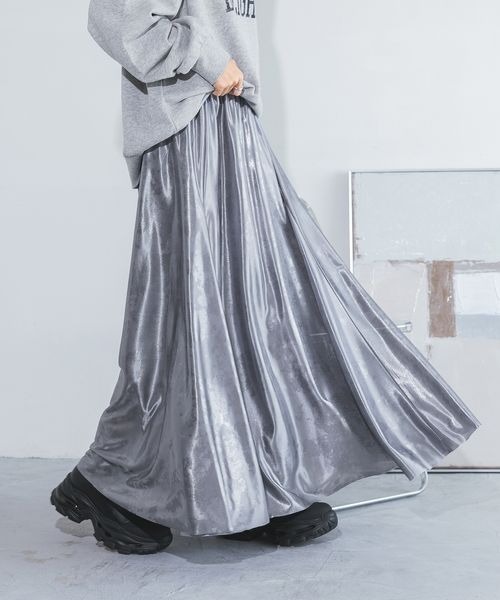 ジーナシスJEANASiS アソートグリッターフレアスカート【新品未使用タグ付】 JEANASIS アソートグリッターフレアスカート ジーナシス