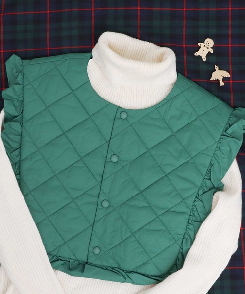 【セール】《Evo down》FRILL つけ襟ベスト（ベスト）｜I am I in fact...（アイアムアイインファクト）