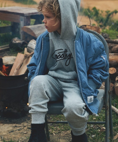 Smoothy（スムージー）の「Smoothy Smoothy Parka / スムージー　 スムージー パーカー（パーカー・キッズ・ヘザーグレー/ブラック/サックスブルー・SMALL/MEDIUM/LARGE/X-LARGE）」の15枚目の写真