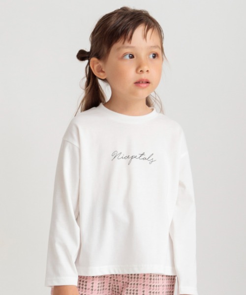 BRANSHES(ブランシェス)の「【プチプラ】アソート長袖Tシャツ(Tシャツ/カットソー・キッズ・チャコールグレー/ベージュ/オフホワイト/ピンク/アイボリー/その他・90/100/110/120/80/130/140/150)」の2枚目の写真