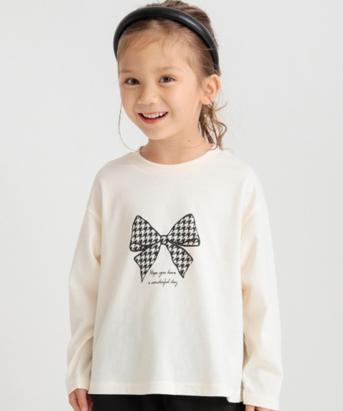 BRANSHES(ブランシェス)の「【プチプラ】アソート長袖Tシャツ(Tシャツ/カットソー・キッズ・チャコールグレー/ベージュ/オフホワイト/ピンク/アイボリー/その他・90/100/110/120/80/130/140/150)」の3枚目の写真