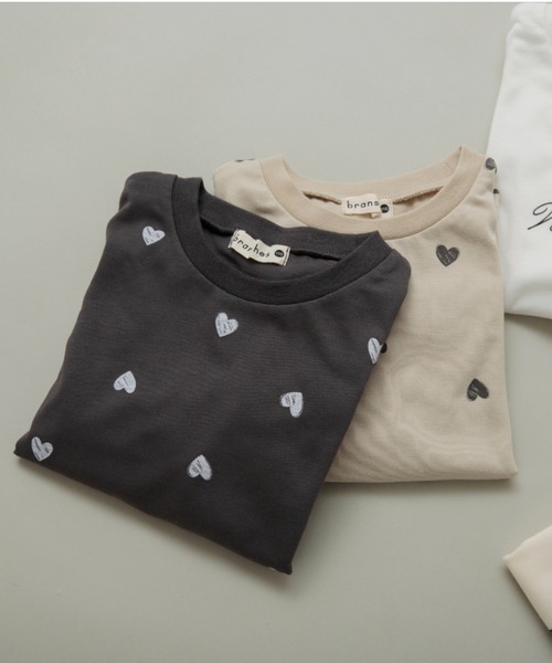 BRANSHES(ブランシェス)の「【プチプラ】アソート長袖Tシャツ(Tシャツ/カットソー・キッズ・チャコールグレー/ベージュ/オフホワイト/ピンク/アイボリー/その他・90/100/110/120/80/130/140/150)」の15枚目の写真