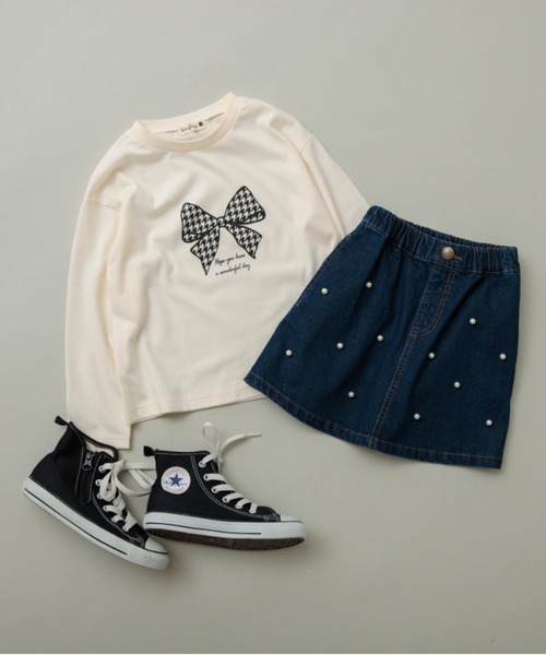 BRANSHES(ブランシェス)の「【プチプラ】アソート長袖Tシャツ(Tシャツ/カットソー・キッズ・チャコールグレー/ベージュ/オフホワイト/ピンク/アイボリー/その他・90/100/110/120/80/130/140/150)」の16枚目の写真