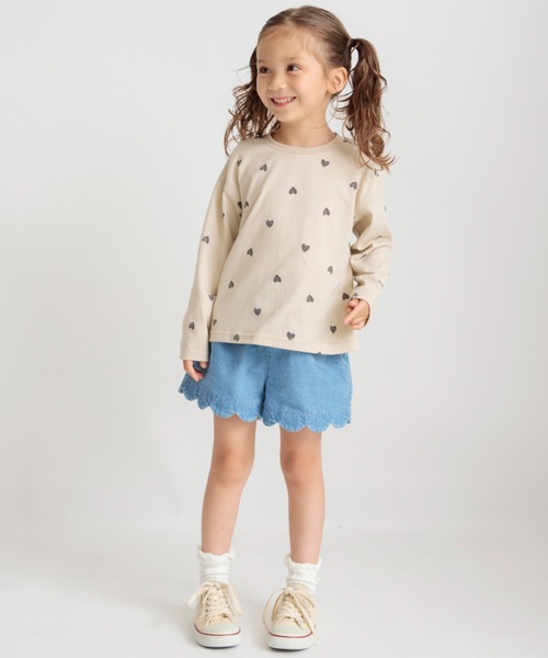 BRANSHES(ブランシェス)の「【プチプラ】アソート長袖Tシャツ(Tシャツ/カットソー・キッズ・チャコールグレー/ベージュ/オフホワイト/ピンク/アイボリー/その他・90/100/110/120/80/130/140/150)」の7枚目の写真