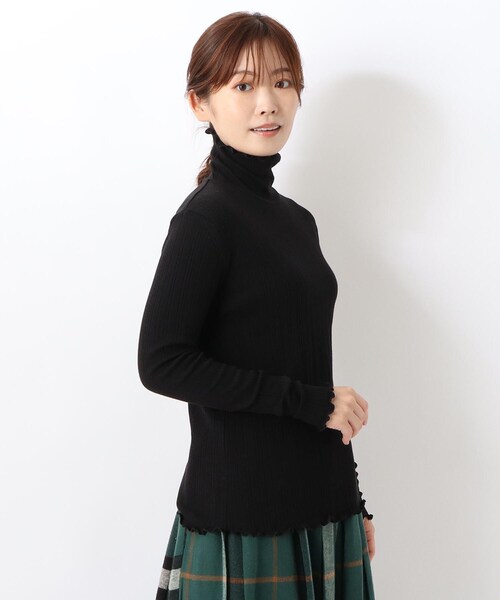 one'sterrace(ワンズテラス)の「ランダムテレコメロータートルネックプルオーバー(Tシャツ/カットソー・レディース・グレー系その他7/アイボリー系8/ブラック系8・02)」の1枚目の写真