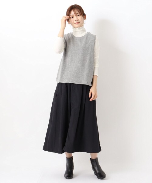 one'sterrace(ワンズテラス)の「ランダムテレコメロータートルネックプルオーバー(Tシャツ/カットソー・レディース・グレー系その他7/アイボリー系8/ブラック系8・02)」の17枚目の写真