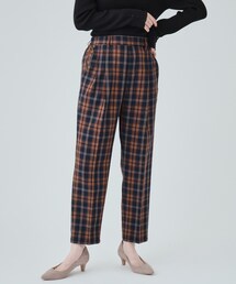 DRESKIP | 【洗える】デイリーから通勤まで チェックテーパードパンツ(その他パンツ)