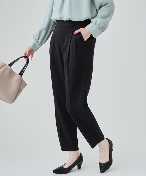 セール】【洗える】デイリーから通勤まで チェックテーパードパンツ