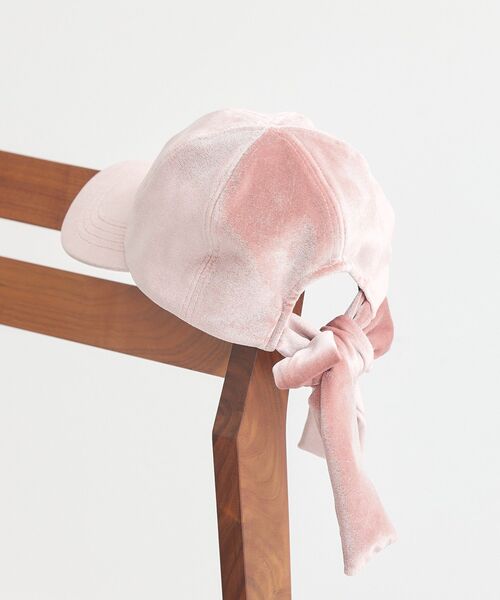 earth music&ecology(アースミュージックアンドエコロジー)の「ベロアリボンキャップ(キャップ・レディース・グレー/ピンク・FREE)」の15枚目の写真