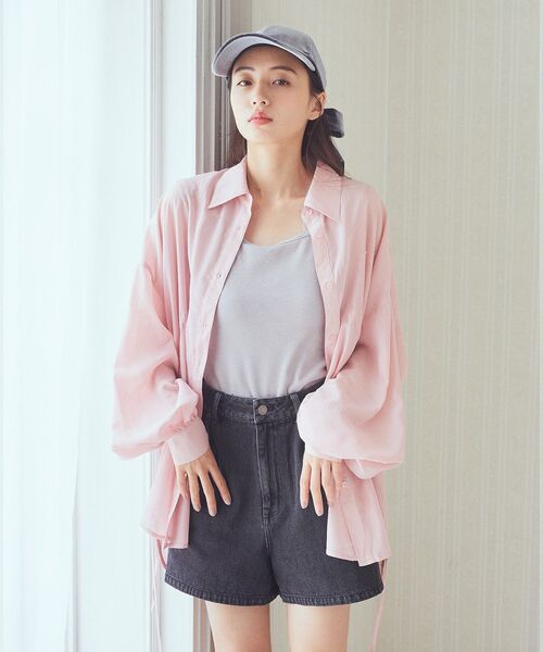 earth music&ecology(アースミュージックアンドエコロジー)の「ベロアリボンキャップ(キャップ・レディース・グレー/ピンク・FREE)」の17枚目の写真