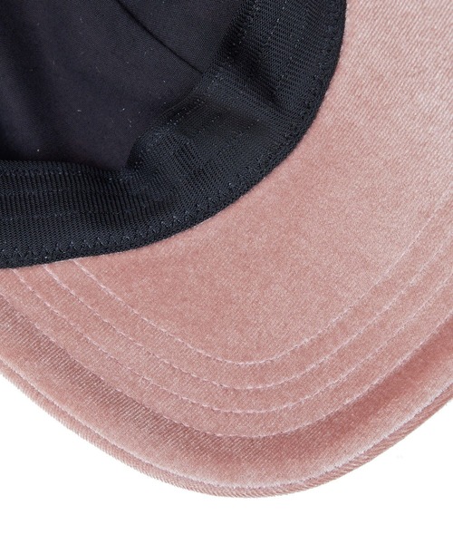 earth music&ecology(アースミュージックアンドエコロジー)の「ベロアリボンキャップ(キャップ・レディース・グレー/ピンク・FREE)」の8枚目の写真