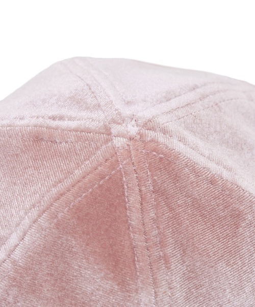 earth music&ecology(アースミュージックアンドエコロジー)の「ベロアリボンキャップ(キャップ・レディース・グレー/ピンク・FREE)」の7枚目の写真