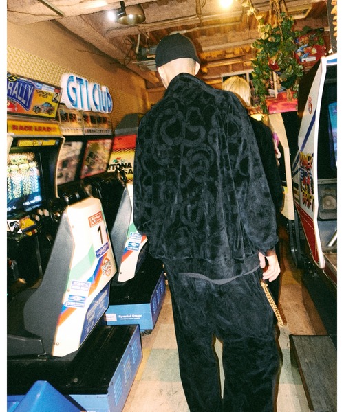 ジャケット・アウター CALEE ALLOVER SNAKE PATTERN TRACK JACKET CALEE ALLOVER SNAKE PATTERN TRACK JACKET