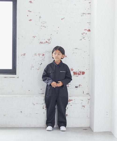 LOWRYS FARM（ローリーズファーム）の「ワークオールインワン　 149903（つなぎ/オールインワン・キッズ・ブラック/ベージュ・110cm/120cm/130cm/140cm/150cm）」の3枚目の写真