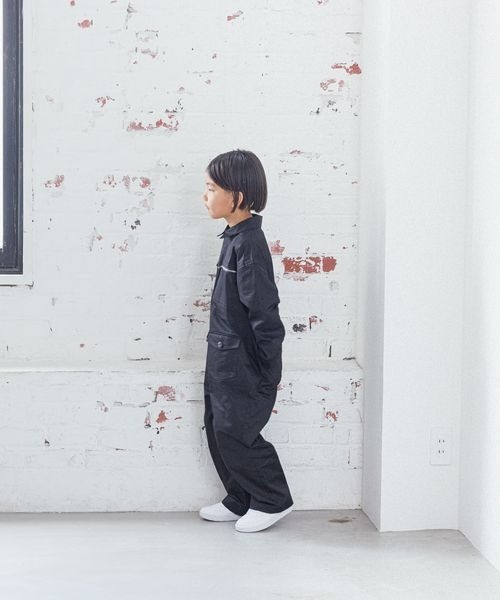 LOWRYS FARM（ローリーズファーム）の「ワークオールインワン　 149903（つなぎ/オールインワン・キッズ・ブラック/ベージュ・110cm/120cm/130cm/140cm/150cm）」の4枚目の写真