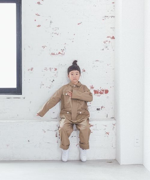 LOWRYS FARM（ローリーズファーム）の「ワークオールインワン　 149903（つなぎ/オールインワン・キッズ・ブラック/ベージュ・110cm/120cm/130cm/140cm/150cm）」の11枚目の写真