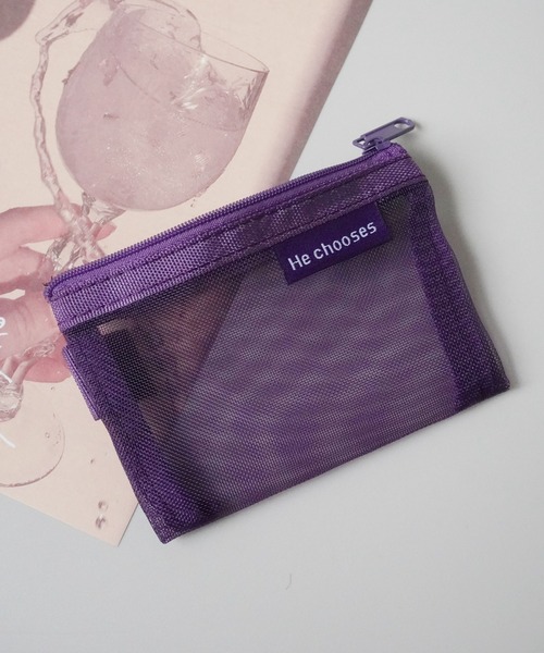 セール】【 Sowel. / ソエル 】 ミニマム メッシュ フラット ポーチ