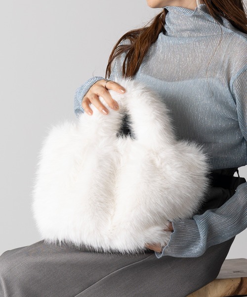 セール】【SETUP7】フェイクファートートバッグ フワリ 57922 LARG