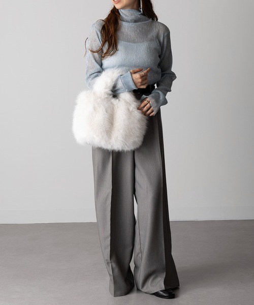 セール】【SETUP7】フェイクファートートバッグ フワリ 57922 LARG