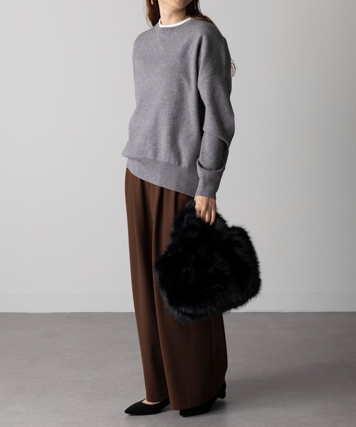 セール】【SETUP7】フェイクファートートバッグ フワリ 57922 LARG