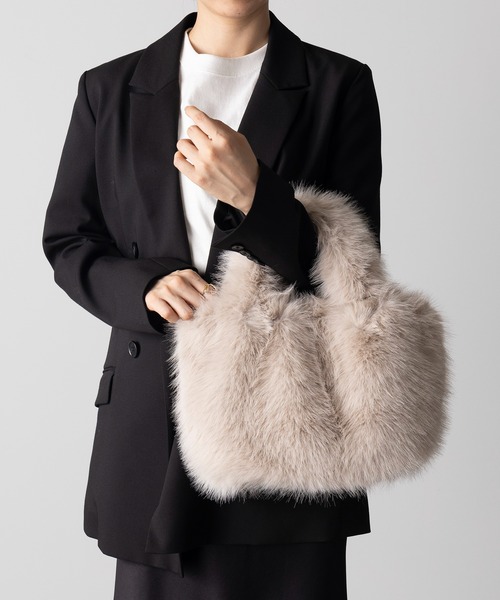 セール】【SETUP7】フェイクファートートバッグ フワリ 57922 LARG