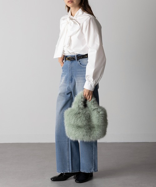 セール】【SETUP7】フェイクファートートバッグ フワリ 57922 LARG