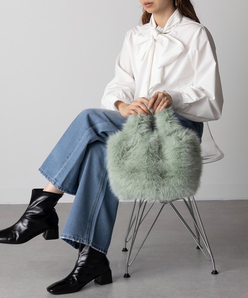 セール】【SETUP7】フェイクファートートバッグ フワリ 57922 LARG