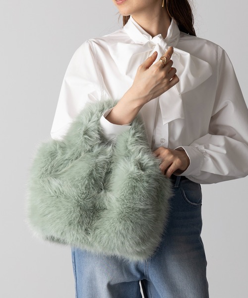 セール】【SETUP7】フェイクファートートバッグ フワリ 57922 LARG