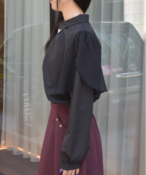 【Pheeta.】カットワークブラウス カットワークレーススリーブブラウス【宅配便】 | Fit more