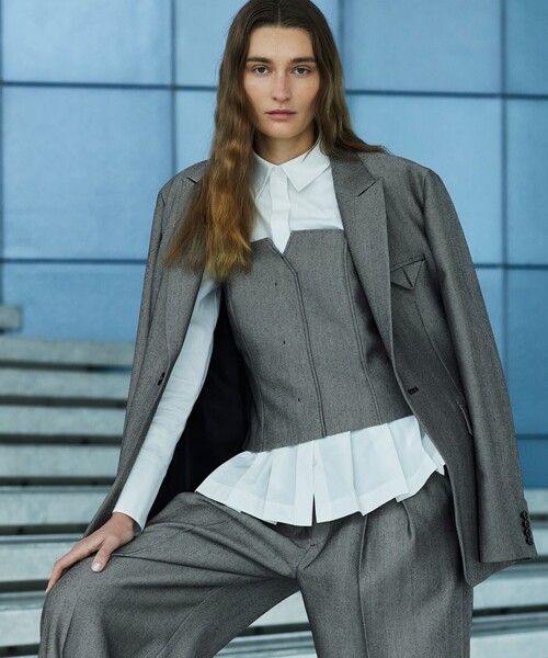 uncrave（アンクレイヴ）の「ヘリンボーンスーツ ビスチェ（uncrave