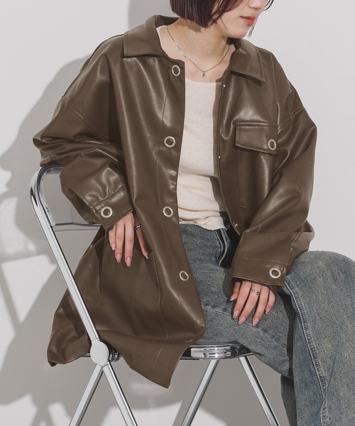 n'OrLABEL(ノアールレーベル)の「シンプルカバーオール(カバーオール・レディース・ブラック/ブラウン・FREE)」の8枚目の写真
