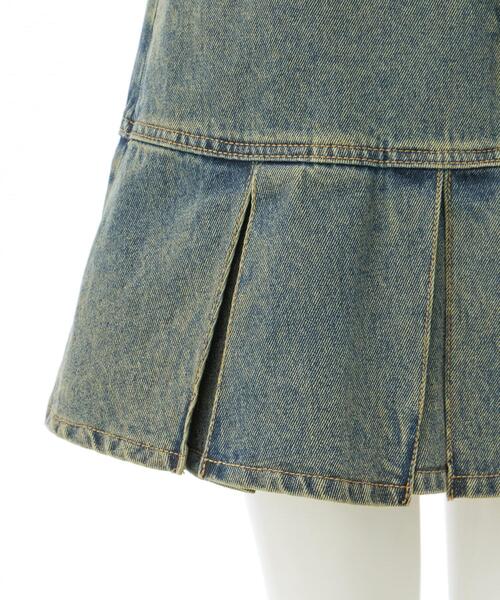 INGNI（イング）の「裾切替プリーツデニムミニスカート／B（デニムスカート・レディース・グレー/ブルー系その他・FREE）」の10枚目の写真