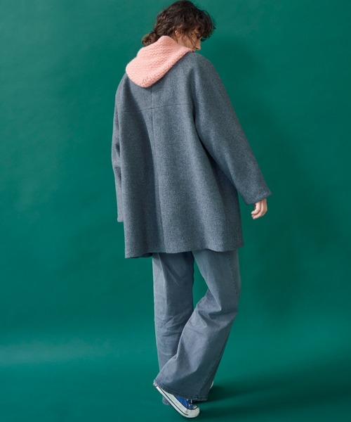 新品!!DOUXARCHIVES綿ナイロンミドルステンカラーコート Doux archives（ドゥアルシーヴ）の「綿ナイロンミドルステン