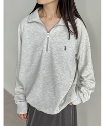 Re:EDIT | [U.S. POLO ASSN.][別注]ワンポイント刺繍ハーフジップスウェットプルオーバー(スウェット)