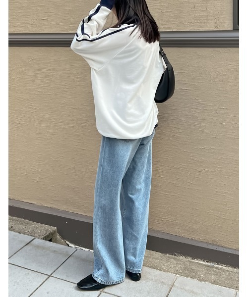 Re:EDIT（リエディ）の「[U.S. POLO ASSN.][別注]ワンポイント刺繍ハーフジップスウェットプルオーバー（スウェット・レディース・ブラック/オートミール/ホワイト・MEDIUM/LARGE/X-LARGE）」の18枚目の写真