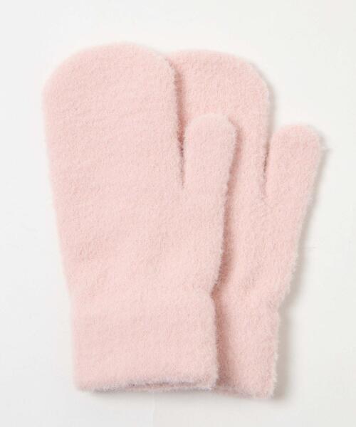 WEGO（ウィゴー）の「WEGO/モフモフミトングローブ（手袋・レディース・ライトピンク/ブラック/ライトイエロー/オフホワイト・FREE）」の7枚目の写真