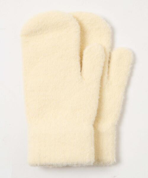 WEGO（ウィゴー）の「WEGO/モフモフミトングローブ（手袋・レディース・ライトピンク/ブラック/ライトイエロー/オフホワイト・FREE）」の8枚目の写真