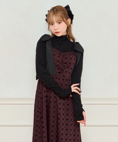 23SS bonjour diary キャミ ワンピース 花柄 リボン 12y BAB ワンピース 花柄キャミワンピース : ZOZOTOWN Yahoo!店