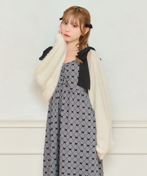 セール】【7周年限定アイテム】リボン柄キャミワンピース【ZOZOTOWN