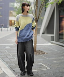 LAKOLE | インターシャ配色プルオーバー / 250838(ニット/セーター)