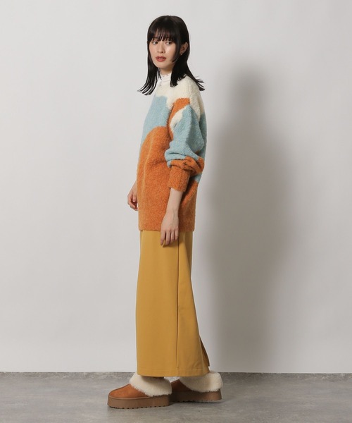 LAKOLE（ラコレ）の「インターシャ配色プルオーバー / 250838（ニット/セーター・レディース・ピンク/オレンジ/ブルー・FREE）」の17枚目の写真