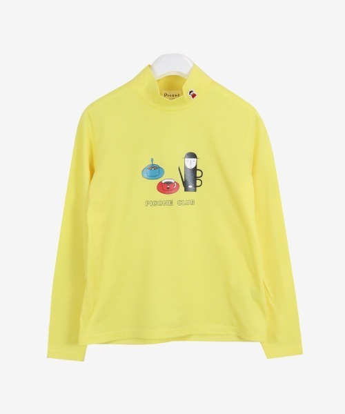 Picone イエローハイネックシャツ Picone CLUB（ピッコーネクラブ） t