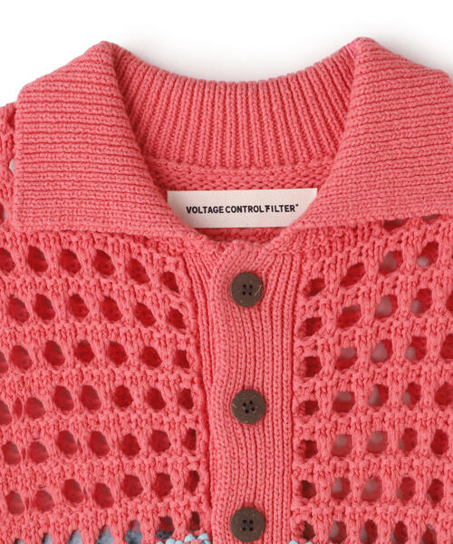 ポロシャツ ポロ VOLTAGE CONTROL FILTER/ヴォルテージコントロールフィルター/MESH BORDER TIGHT KNIT PO セール】VOLTAGE CONTROL FILTER/ヴォルテージコントロール