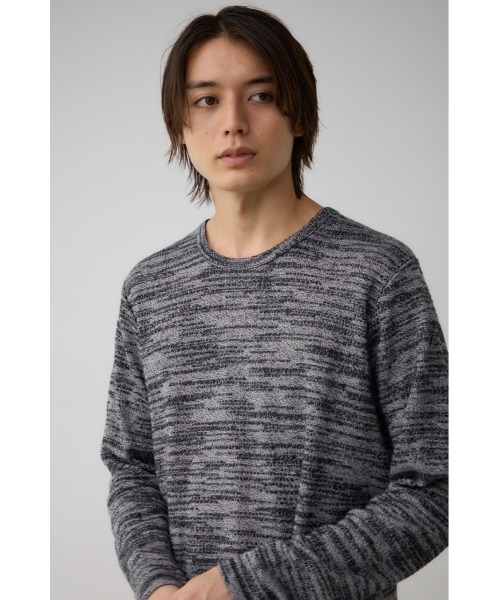 AZUL by moussy（アズールバイマウジー）の「起毛スラブ長袖トップス（Tシャツ/カットソー・メンズ・レッド系その他/ブルー系その他3/グレー系その他/ホワイト/ブラック・SMALL/MEDIUM/LARGE）」の6枚目の写真