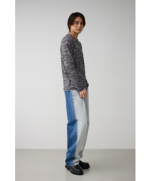 AZUL by moussy（アズールバイマウジー）の「起毛スラブ長袖トップス（Tシャツ/カットソー・メンズ・レッド系その他/ブルー系その他3/グレー系その他/ホワイト/ブラック・SMALL/MEDIUM/LARGE）」の8枚目の写真