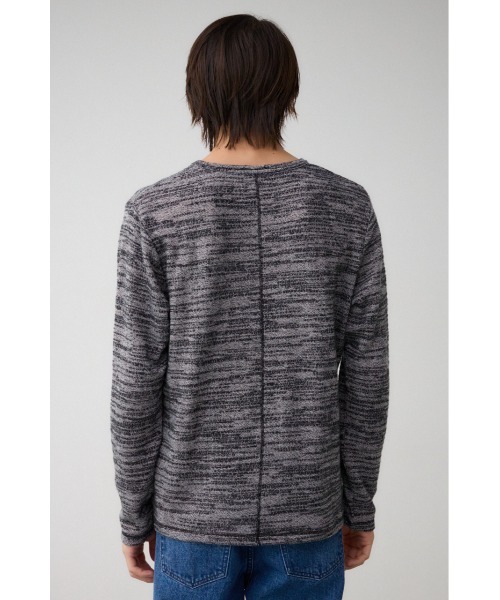 AZUL by moussy（アズールバイマウジー）の「起毛スラブ長袖トップス（Tシャツ/カットソー・メンズ・レッド系その他/ブルー系その他3/グレー系その他/ホワイト/ブラック・SMALL/MEDIUM/LARGE）」の11枚目の写真