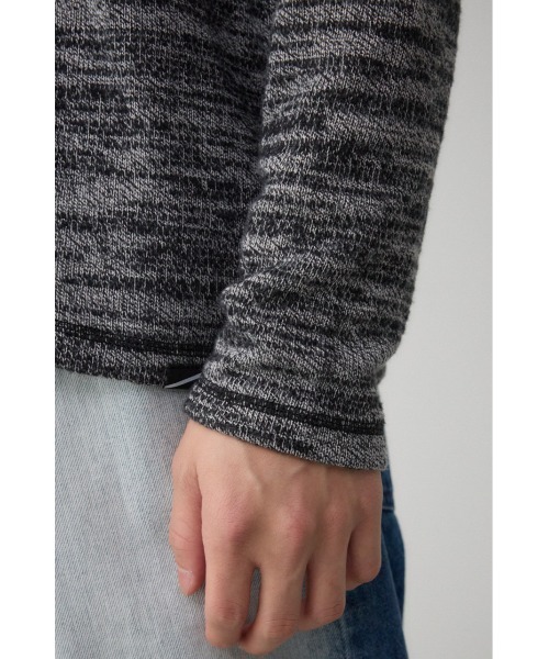 AZUL by moussy（アズールバイマウジー）の「起毛スラブ長袖トップス（Tシャツ/カットソー・メンズ・レッド系その他/ブルー系その他3/グレー系その他/ホワイト/ブラック・SMALL/MEDIUM/LARGE）」の15枚目の写真